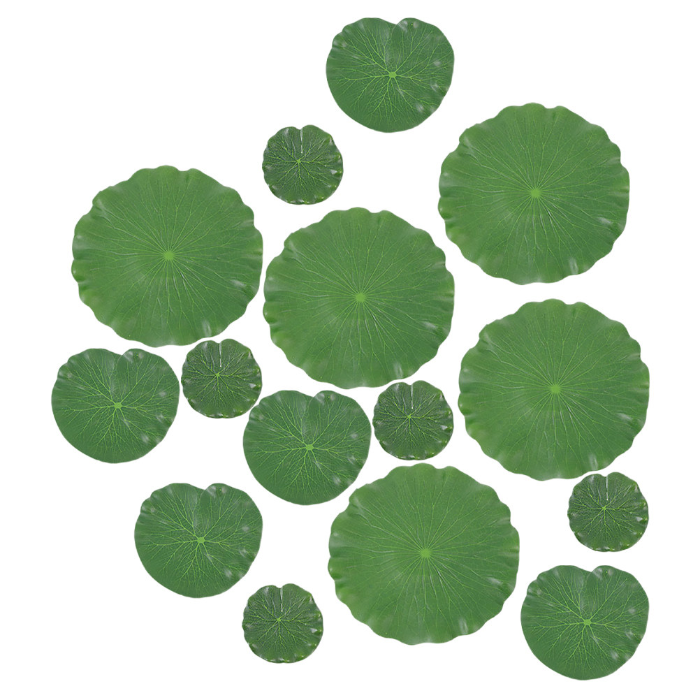 15Pcs Lifelike Lily Pads for A - Aquarium Decor recension och pris