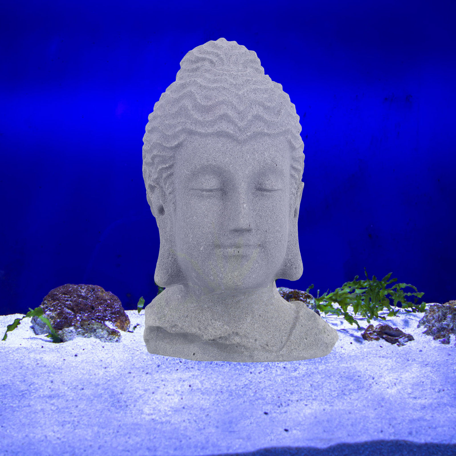 Meditating Buddha Head Statue  - Fish Aquarium Home recension och pris