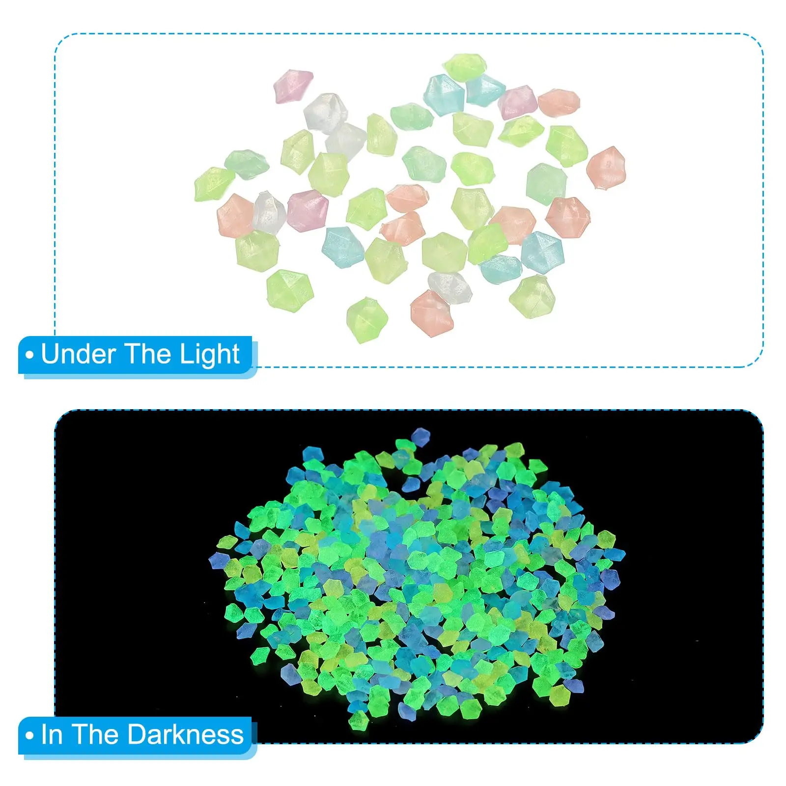 1000Pcs Luminous Sand Glow In  - Fish Aquarium Home recension och pris