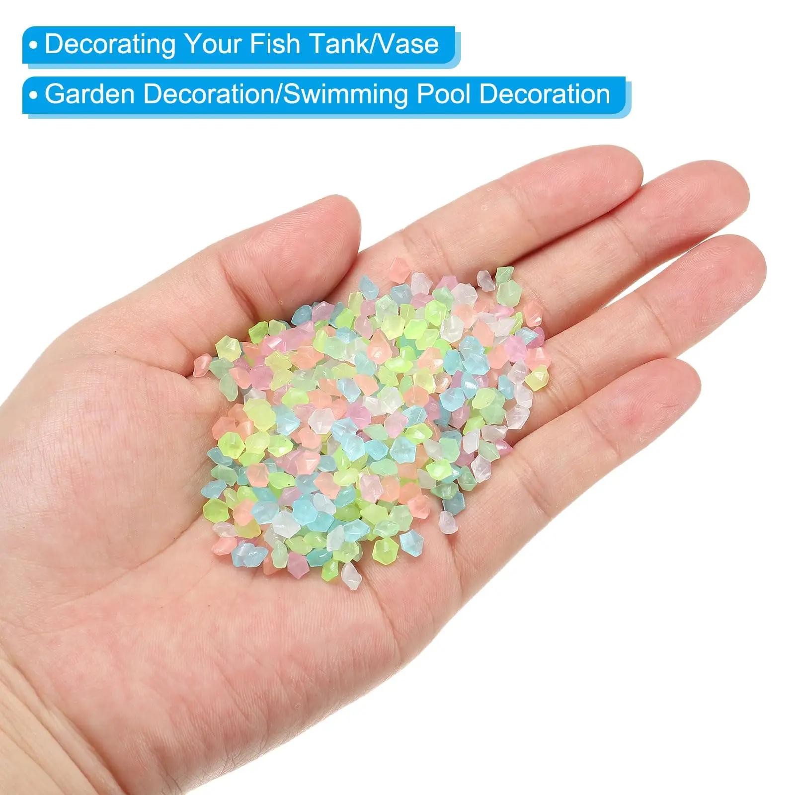 1000Pcs Luminous Sand Glow In  - Fish Aquarium Home recension och pris