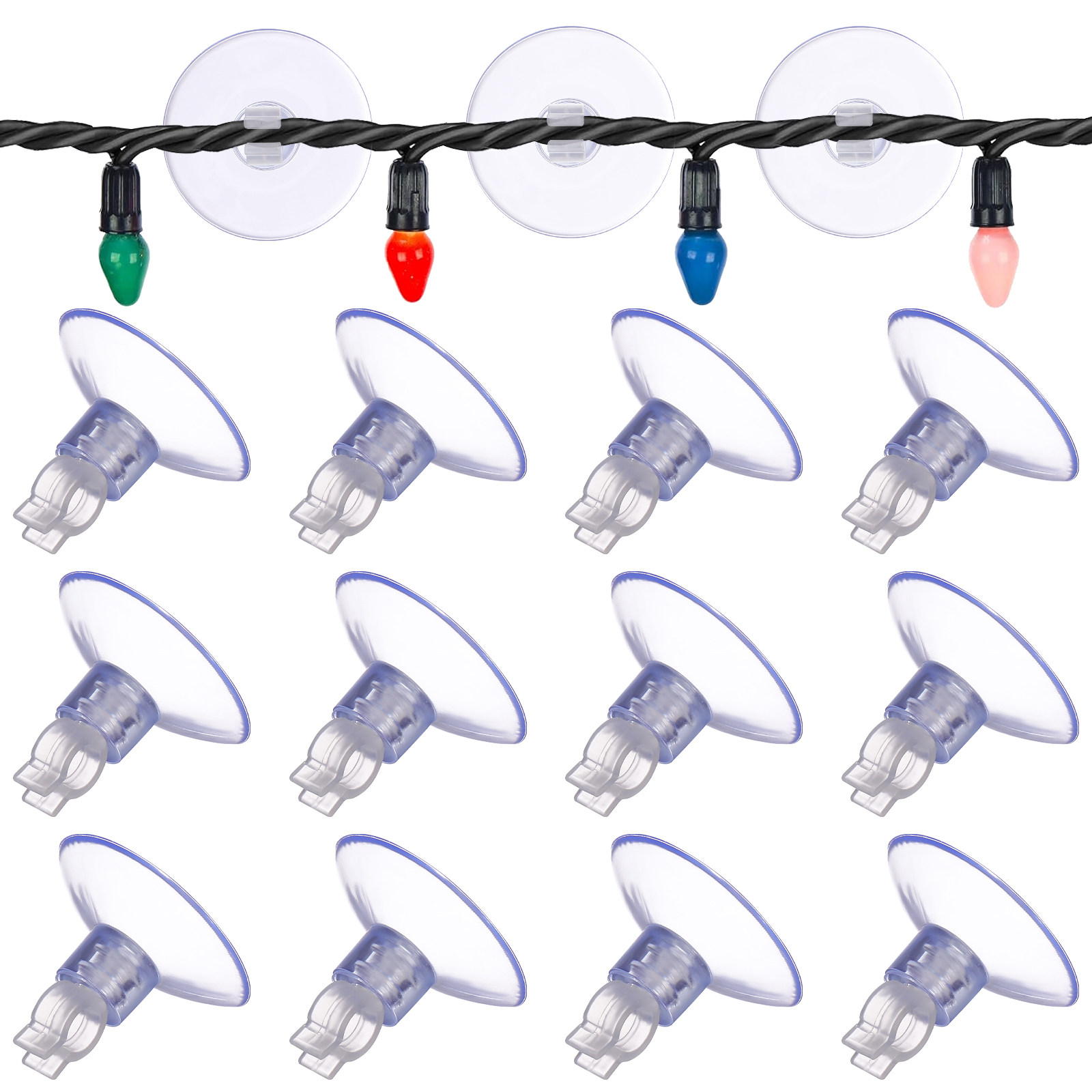 20Pcs Clear Suction Cup Light  - Aquarium Light recension och pris
