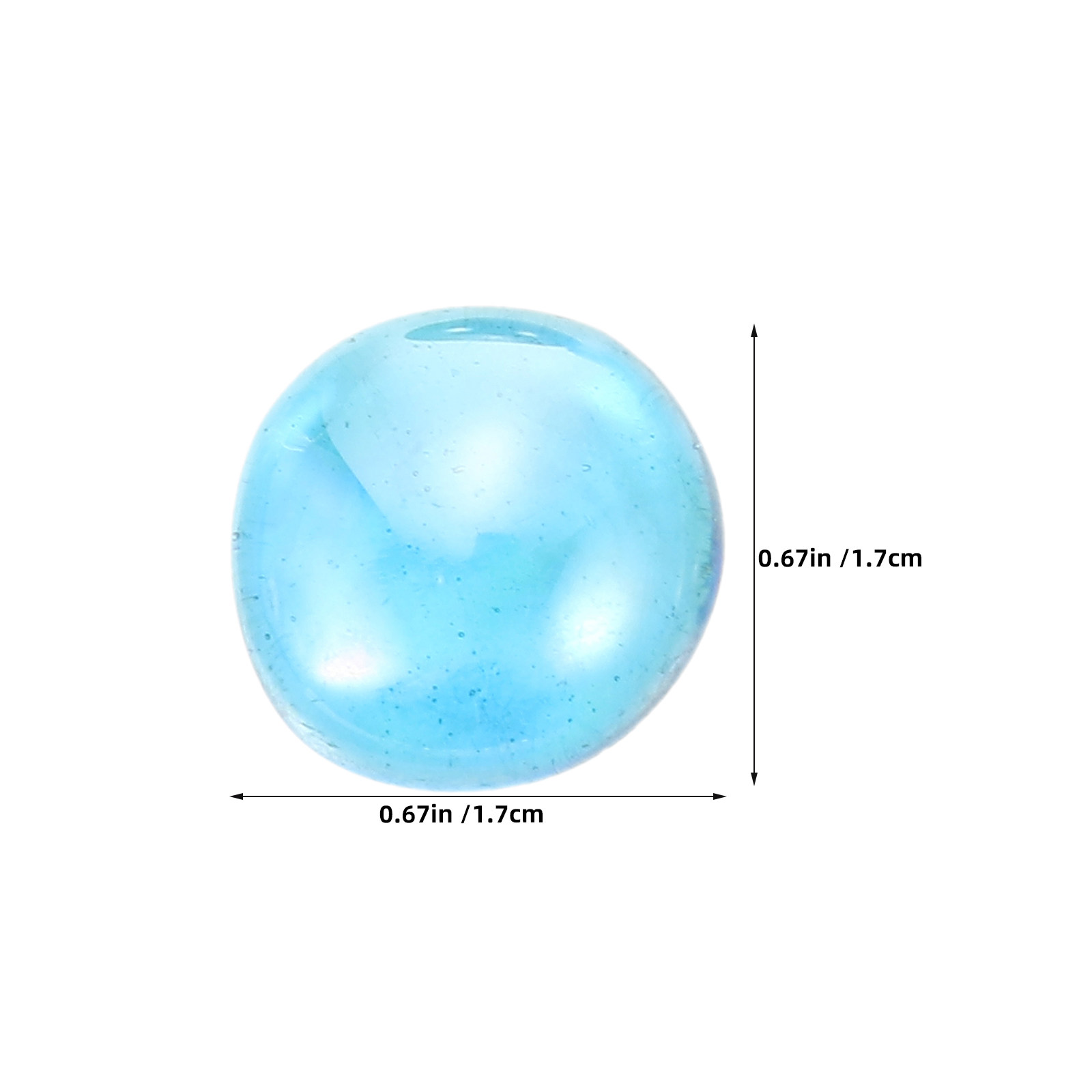 1 Bag Glass Flat Beads Clear F - Aquarium Fish Tank recension och pris