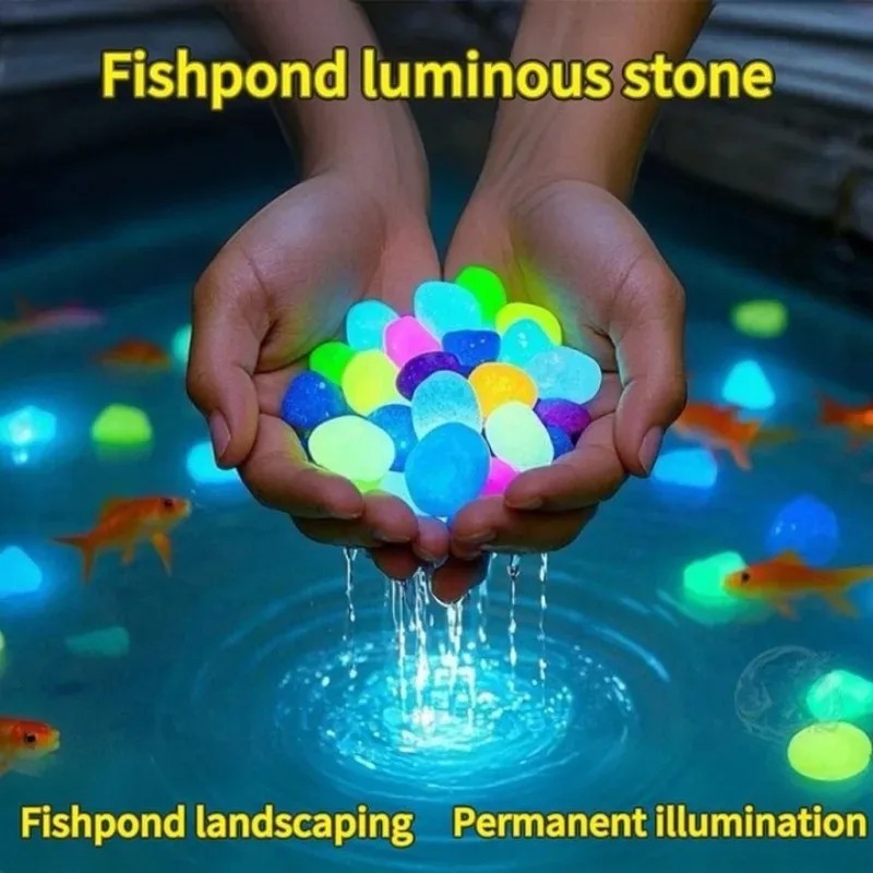 100-1000PCS Luminous Stone Gar - Fish Aquarium Home recension och pris